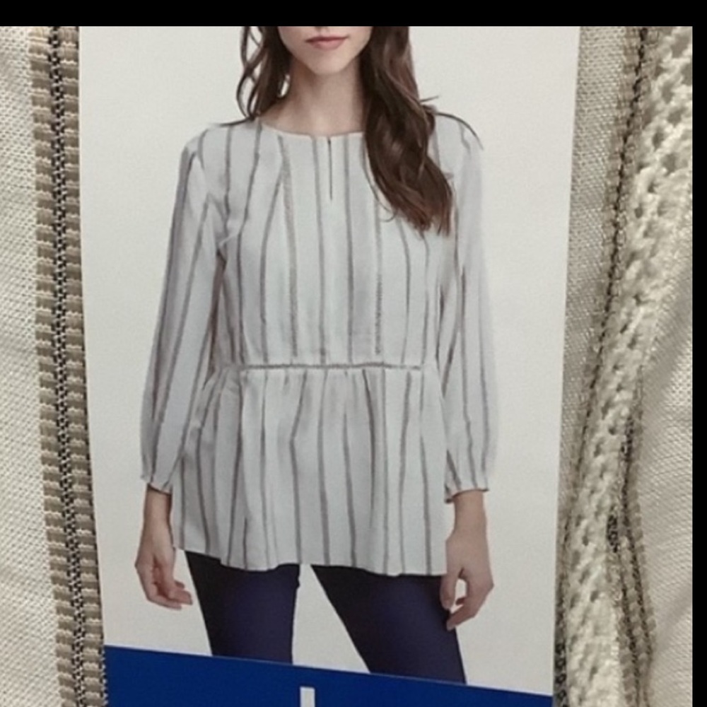 ✨Fever Striped Peplum Top✨